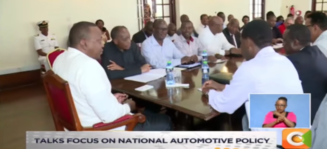 Uhuru Meets Local Vehicle Dealers in Mombasa